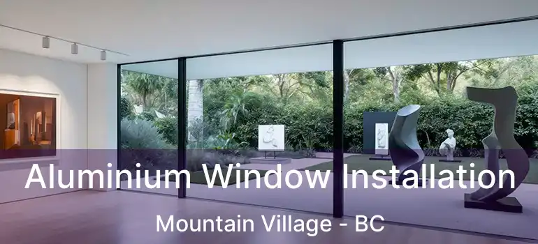  Aluminium Window Installation Mountain Village - BC
