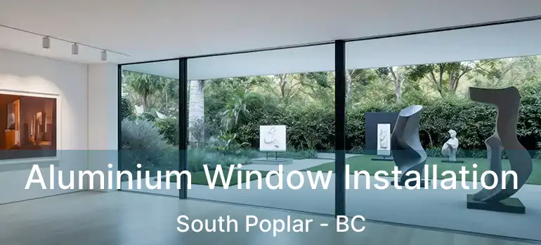  Aluminium Window Installation South Poplar - BC