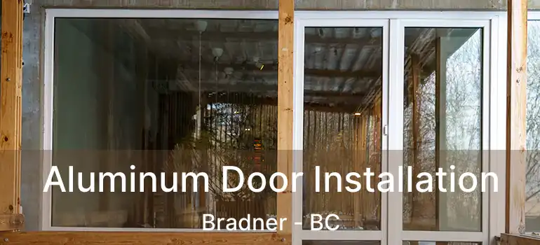  Aluminum Door Installation Bradner - BC