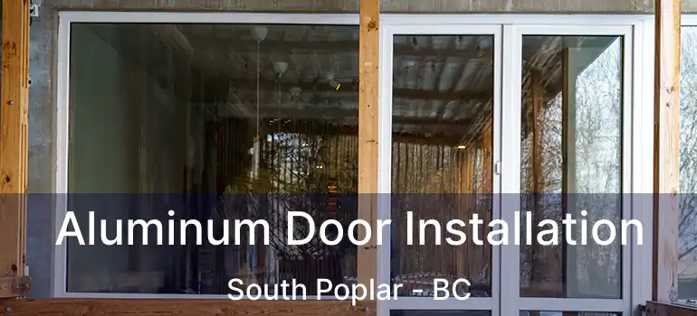  Aluminum Door Installation South Poplar - BC