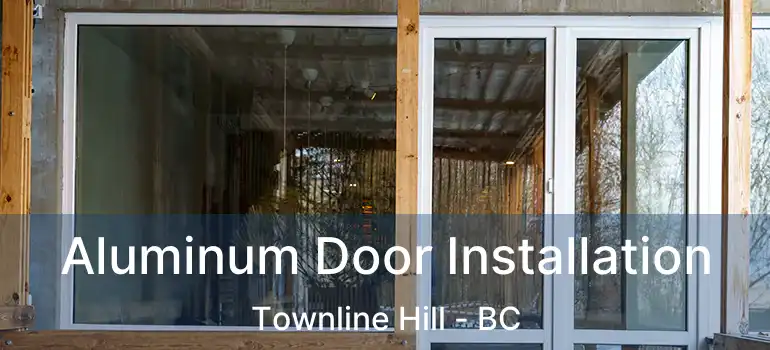  Aluminum Door Installation Townline Hill - BC