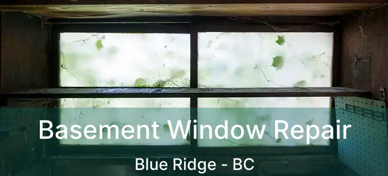  Basement Window Repair Blue Ridge - BC