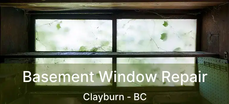  Basement Window Repair Clayburn - BC