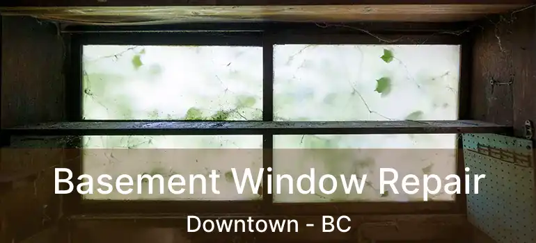  Basement Window Repair Downtown - BC