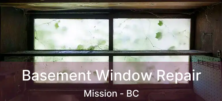  Basement Window Repair Mission - BC