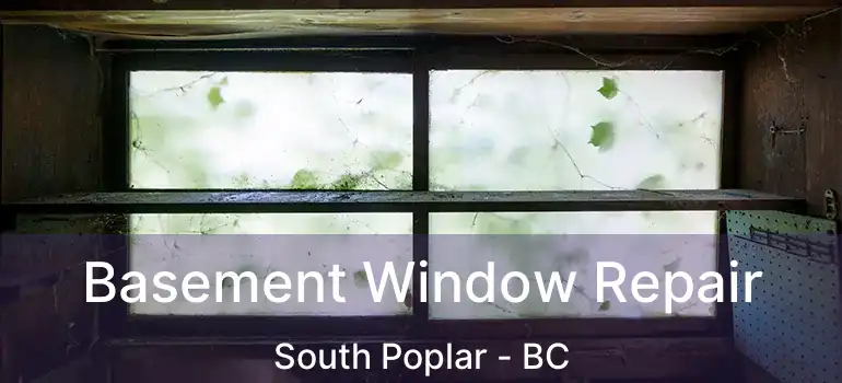  Basement Window Repair South Poplar - BC