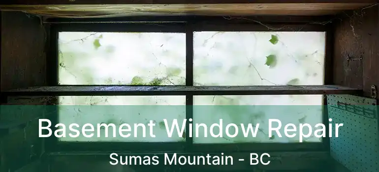  Basement Window Repair Sumas Mountain - BC