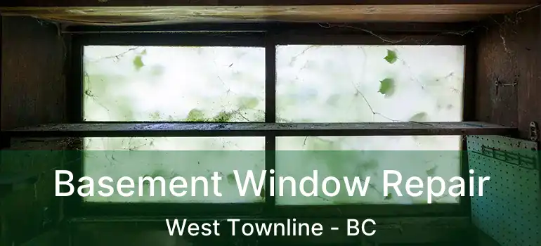  Basement Window Repair West Townline - BC