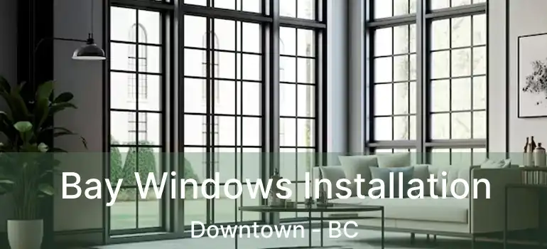  Bay Windows Installation Downtown - BC