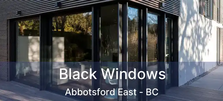  Black Windows Abbotsford East - BC