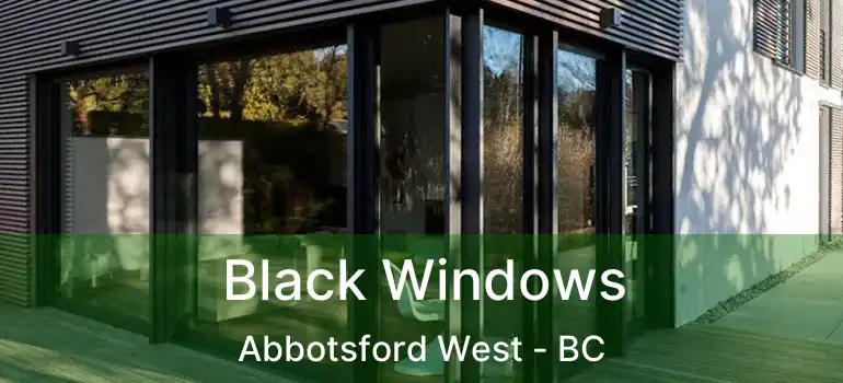  Black Windows Abbotsford West - BC