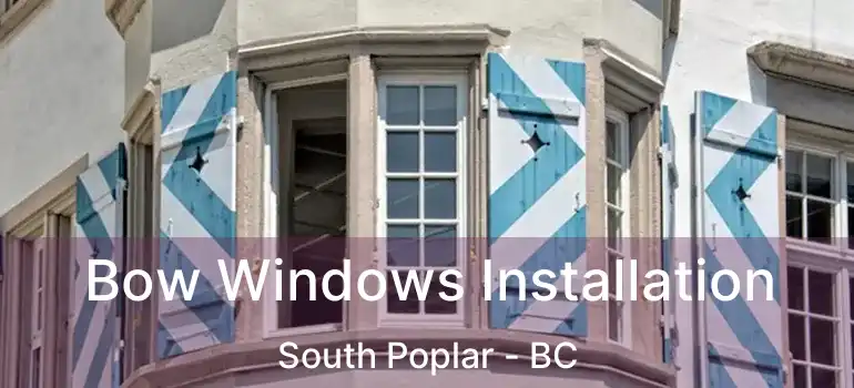  Bow Windows Installation South Poplar - BC