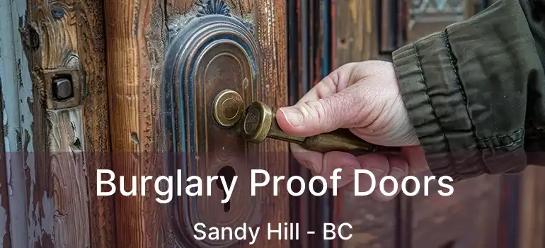  Burglary Proof Doors Sandy Hill - BC