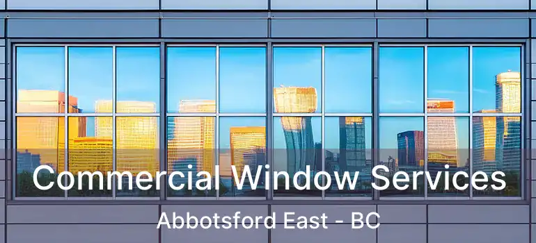  Commercial Window Services Abbotsford East - BC