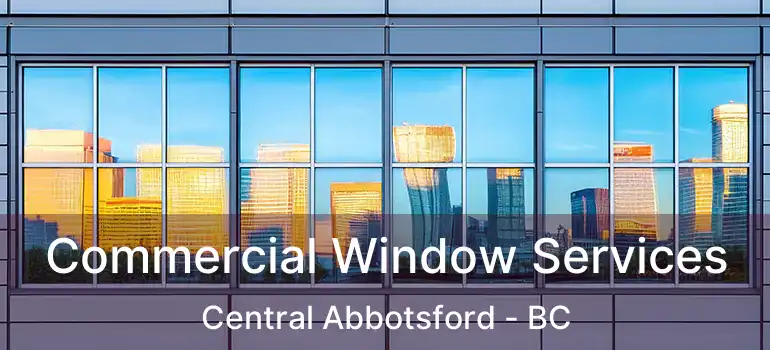  Commercial Window Services Central Abbotsford - BC