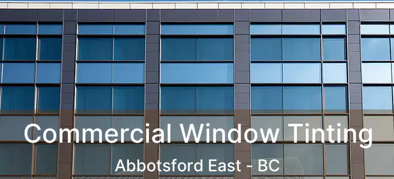  Commercial Window Tinting Abbotsford East - BC