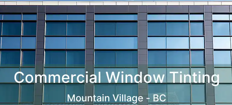  Commercial Window Tinting Mountain Village - BC
