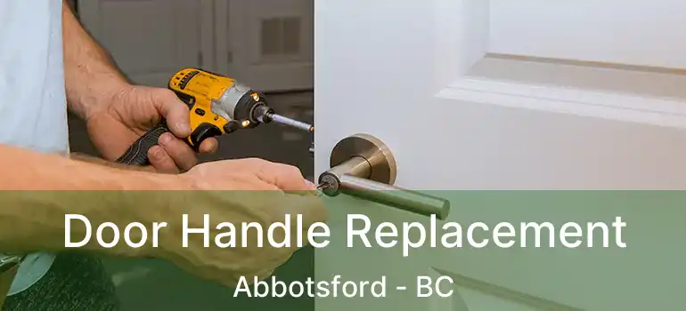  Door Handle Replacement Abbotsford - BC