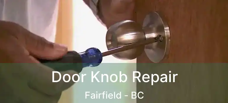  Door Knob Repair Fairfield - BC