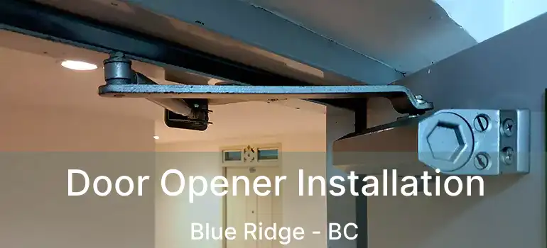  Door Opener Installation Blue Ridge - BC