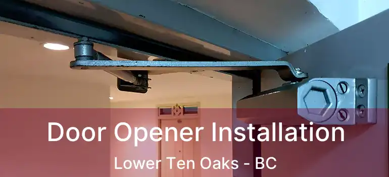  Door Opener Installation Lower Ten Oaks - BC