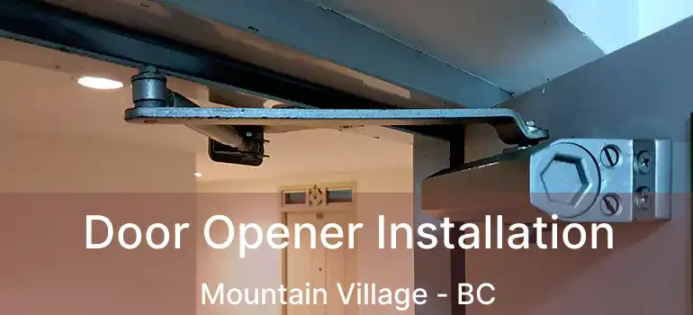  Door Opener Installation Mountain Village - BC