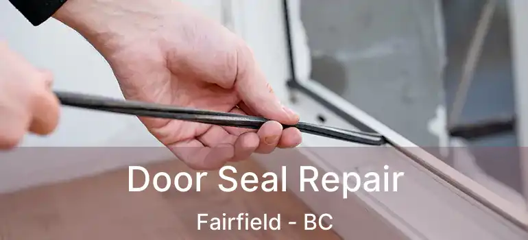  Door Seal Repair Fairfield - BC