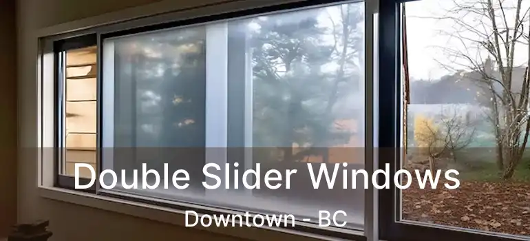  Double Slider Windows Downtown - BC
