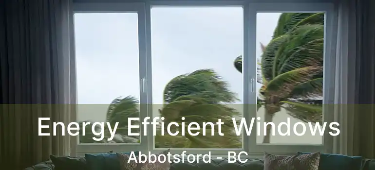  Energy Efficient Windows Abbotsford - BC