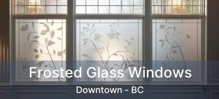  Frosted Glass Windows Downtown - BC