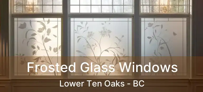  Frosted Glass Windows Lower Ten Oaks - BC