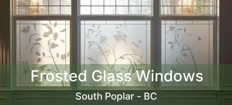  Frosted Glass Windows South Poplar - BC
