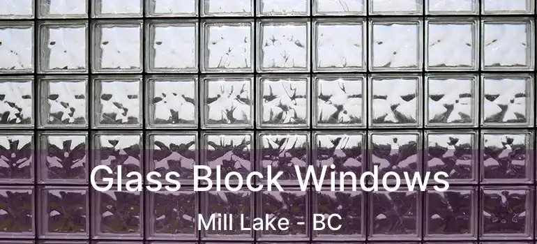  Glass Block Windows Mill Lake - BC