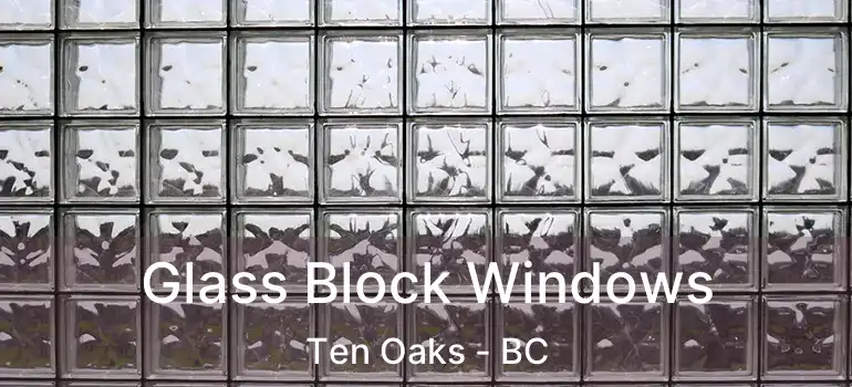  Glass Block Windows Ten Oaks - BC