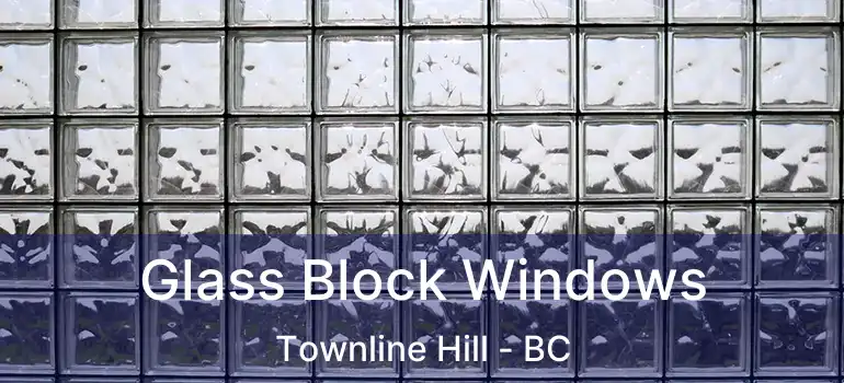  Glass Block Windows Townline Hill - BC