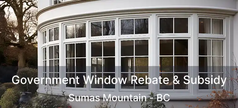  Government Window Rebate & Subsidy Sumas Mountain - BC