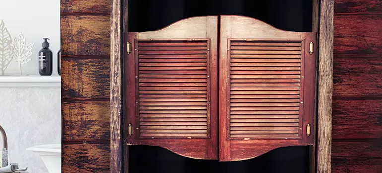 Installing Saloon Door Hinges in Abbotsford, BC