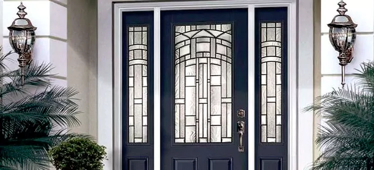 Stained Glass Door Panels in Abbotsford, British Columbia