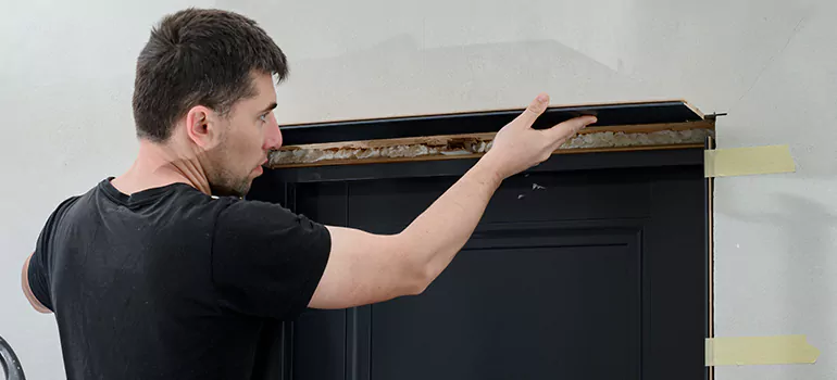 Wood Door Hole Repair in Abbotsford, BC