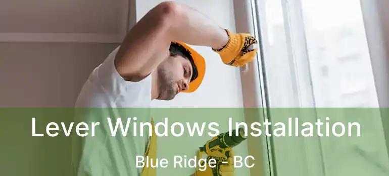  Lever Windows Installation Blue Ridge - BC