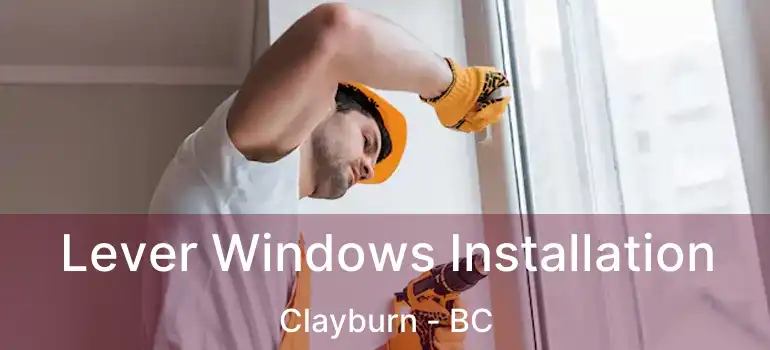  Lever Windows Installation Clayburn - BC