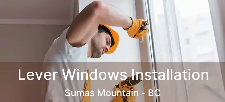  Lever Windows Installation Sumas Mountain - BC