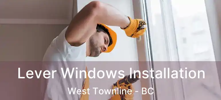  Lever Windows Installation West Townline - BC