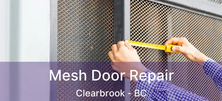  Mesh Door Repair Clearbrook - BC