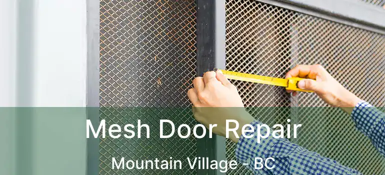  Mesh Door Repair Mountain Village - BC