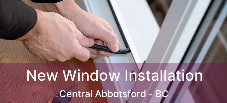  New Window Installation Central Abbotsford - BC