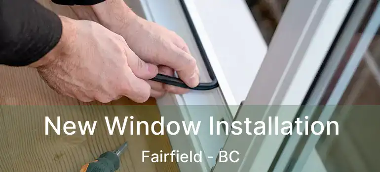  New Window Installation Fairfield - BC