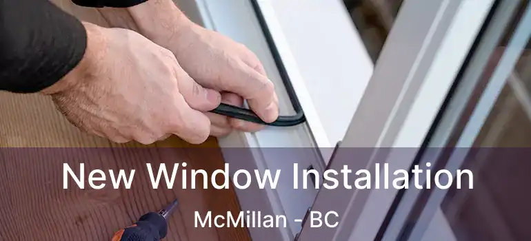  New Window Installation McMillan - BC