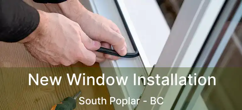  New Window Installation South Poplar - BC
