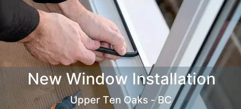  New Window Installation Upper Ten Oaks - BC